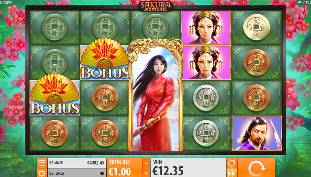 Zrzut ekranu automatu do gry Sakura Fortune